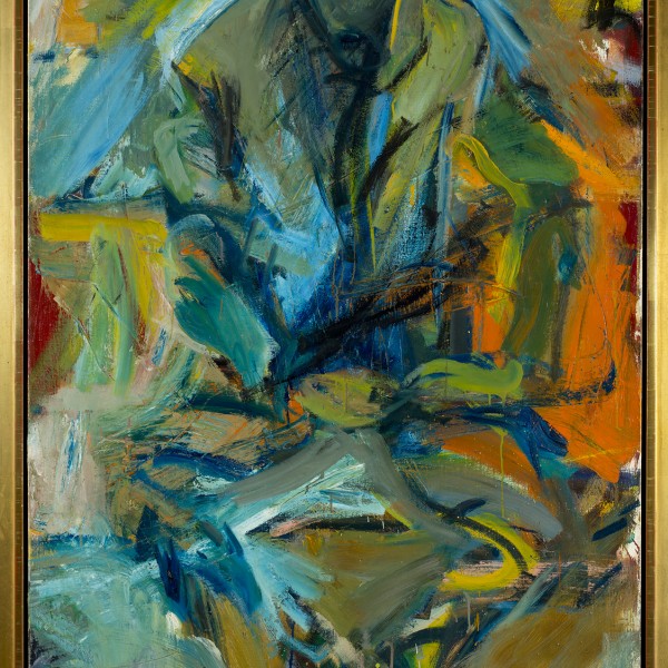 Bill at St. Mark's, Elaine de Kooning, 1956, oil on canvas, 72x44"